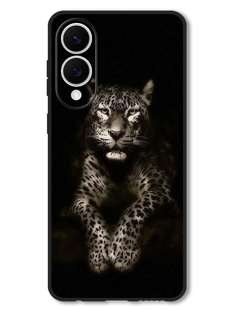 Theodor Case Compatible with Samsung Galaxy S25 Edge 6.7 Inch Protection Shockproof Bumper Cover Leopard - Image 1