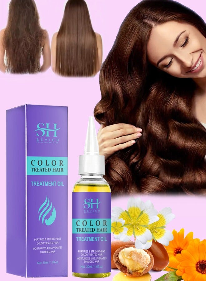 Sevich Color Treated Hair Treatment Oil Leave in Hair Oil for Color Treated Hair Fortifies and Strengthens Moisturizes and Rejuvenates Damage Hair Repair Dry and Protects hair Shine Hair Serum 30ml - Image 1