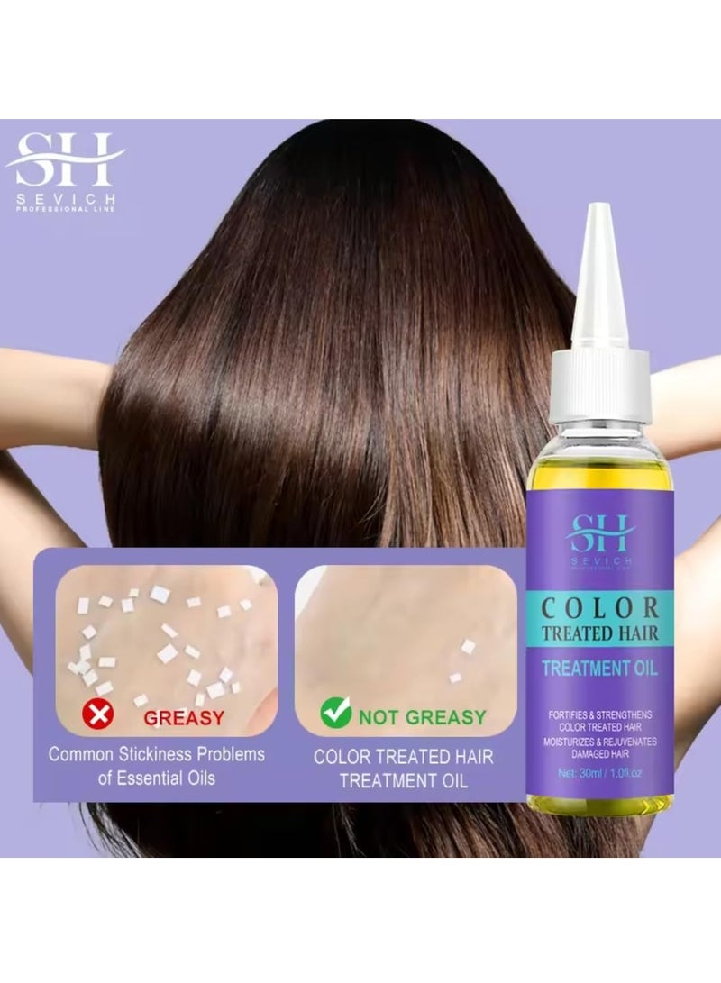 Sevich Color Treated Hair Treatment Oil Leave in Hair Oil for Color Treated Hair Fortifies and Strengthens Moisturizes and Rejuvenates Damage Hair Repair Dry and Protects hair Shine Hair Serum 30ml - Image 4