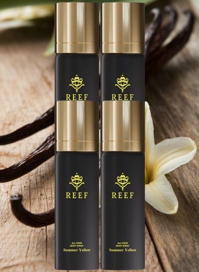 ريف 4 قطع بخاخ جسم سمر اصفر 125مل - Image 1