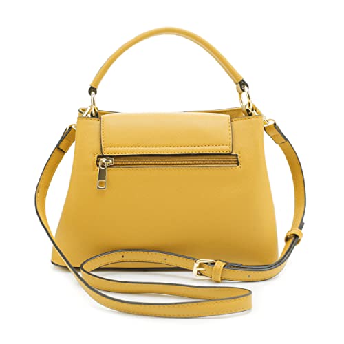 EVVE Women's Small Satchel Bag Classic Top Handle Purses Fashion Crossbody Handbags with Shoulder Strap | BYL - Image 3