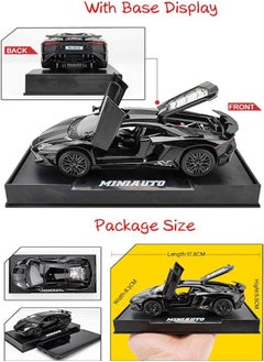 General Lamborghini LP 750-4 Toy Car Collection Alloy Die Cast Car Model with Lights and Sounds  - Image 4