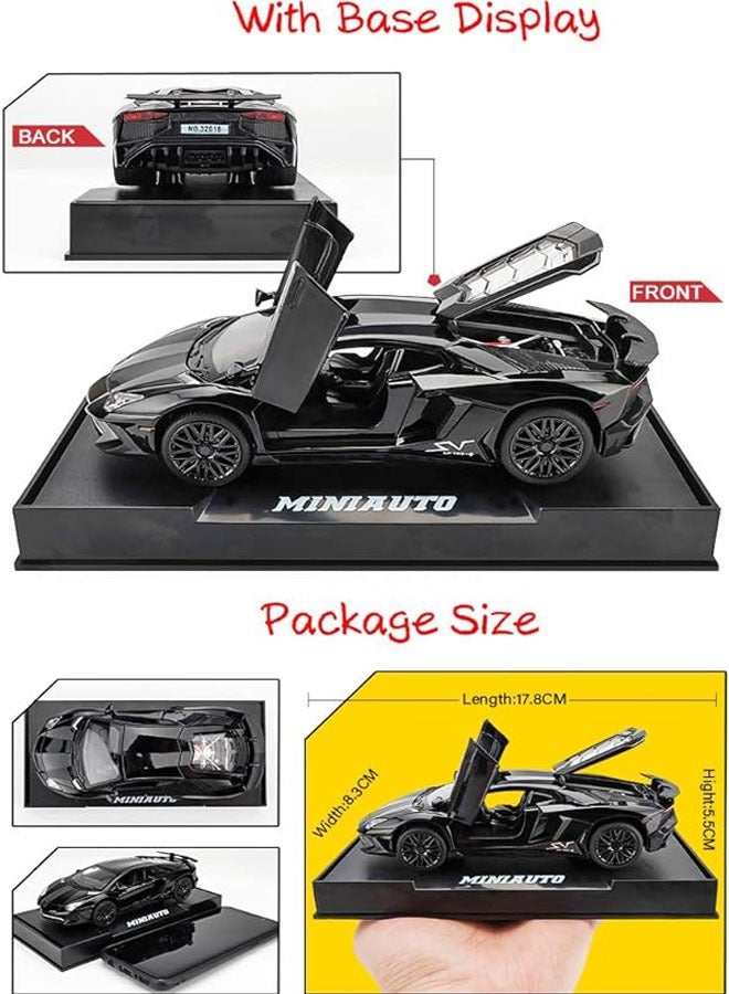 general Lamborghini LP 750-4 Toy Car Collection Alloy Die Cast Car Model with Lights and Sounds - Image 4