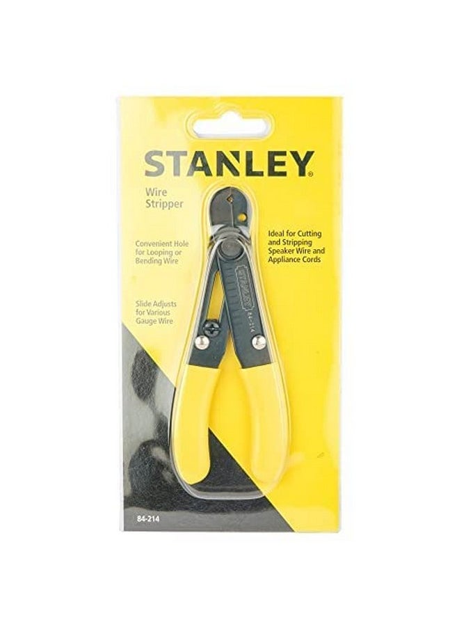 Stanley STANLEY 84-214-22 5.25'' 130 mm Wire Stripper Ideal for Cutting, Stripping Speaker Wires & Appliance Cords for Home, DIY & Professional Use, YELLOW & BLACK  - Image 4