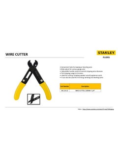 ستانلي أداة تجريد الأسلاك STANLEY 84-214-22 مقاس 5.25 بوصة وقطر 130 مم مثالية لقطع وتجريد أسلاك السماعات وأسلاك الأجهزة للاستخدام المنزلي والاستخدام المهني والمنزلي، باللونين الأصفر والأسود  - Image 5