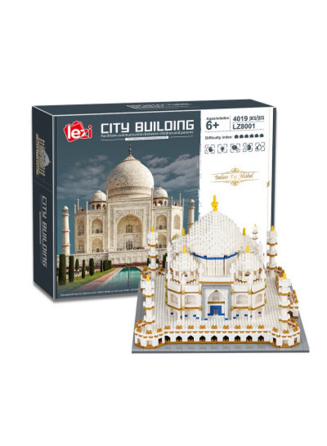 LZ Lezi Small Particle Educational Diamond Assembled Children's DIY Toy Building Blocks 8002-8031 Building Series-Color:Nantianmen Gate, LZ-8041-Specifications:8.5*8.5*8.5cm  - Image 3