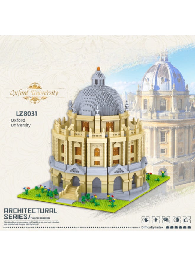 LZ Lezi Small Particle Educational Diamond Assembled Children's DIY Toy Building Blocks 8002-8031 Building Series-Color:Nantianmen Gate, LZ-8041-Specifications:8.5*8.5*8.5cm  - Image 5