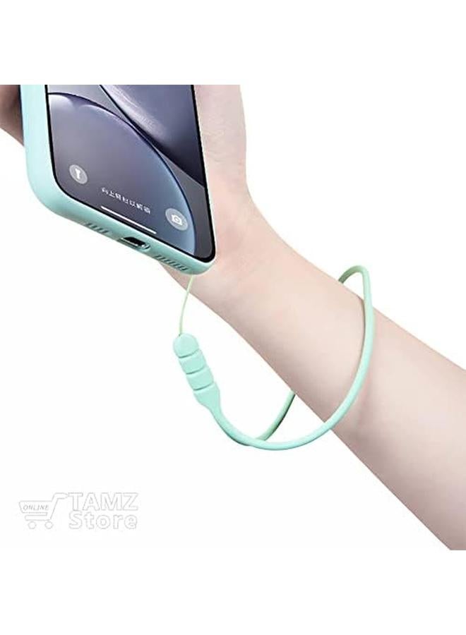 Silicone Wrist Cord Holder For Mobile 7.8Cm Length Mobile Phones Wireless Speaker Mini Electronic Devices Keys Business Card Usb Flash Anything Portable Turquoise  - Image 2