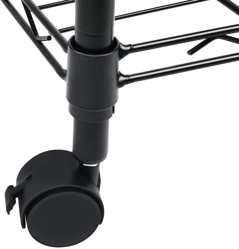 Simple Deluxe Heavy Duty 5-Shelf Storage Shelving Unit, 1250lbs Loading Capacity, 29.92" D x 13.98" W x 61.09" H, Black - Image 3