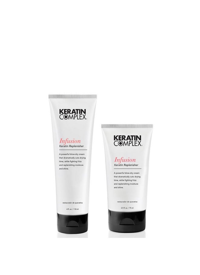 KERATIN COMPLEX - Infusion Keratin Replenisher - 2.5 Fl Oz And 4 Floz, 2 Pack  - Image 1