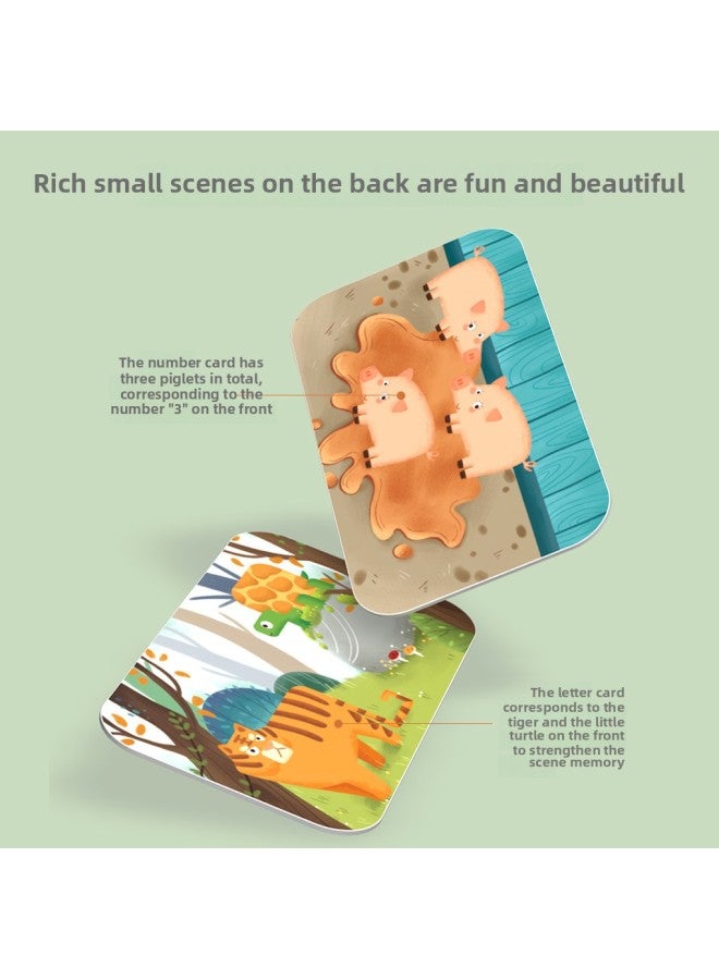 CE CPC Iron Box English Case Numbers And Letters Matching Card English Cognitive Puzzle Early Education Learning Toys-Color:Alphanumeric Matching Card  - Image 3