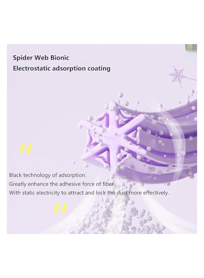 إيروريكس 360 عبوة قابلة لإعادة التعبئة من الغبار فقط، عبوات قابلة لإعادة التعبئة لمجموعة منفضة الغبار، منفضة غبار قابلة لإعادة الاستخدام لتنظيف الزوايا والأثاث ((مقبض واحد مع 7 عبوات قابلة لإعادة التعبئة منفضة الغبار)) - Image 4