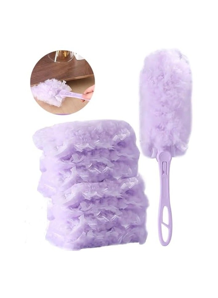 إيروريكس 360 عبوة قابلة لإعادة التعبئة من الغبار فقط، عبوات قابلة لإعادة التعبئة لمجموعة منفضة الغبار، منفضة غبار قابلة لإعادة الاستخدام لتنظيف الزوايا والأثاث ((مقبض واحد مع 7 عبوات قابلة لإعادة التعبئة منفضة الغبار)) - Image 1