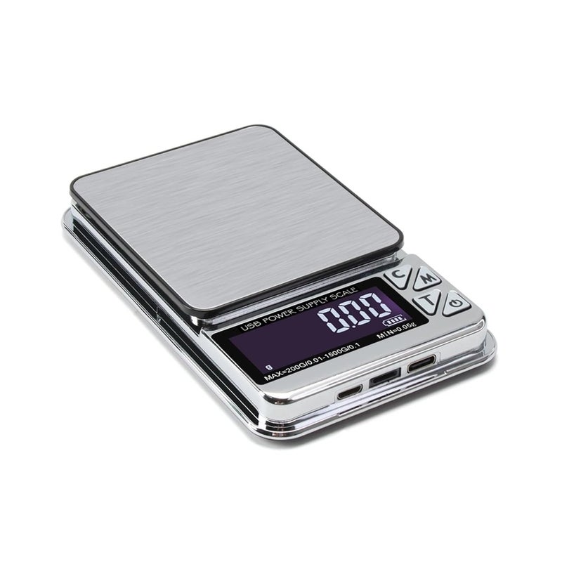 Weigh Scale - Digital Scale 200g/1000gx0.01g Accuracy Balance Kitchen Pocket Scales(200g 0.01-1500g 0.1g)