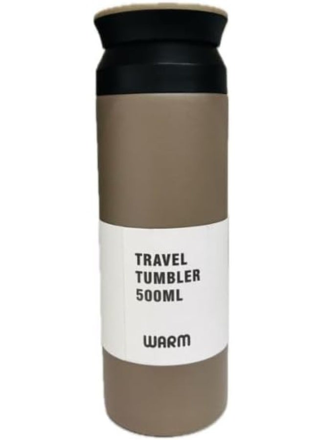 Spaceshoop Stainless Steel Insulated Thermos Sports Water Bottle Keep Cold and Hot for 8-12 Hours BPA Free Drinking Flasks for School Office 500ml  - Image 1