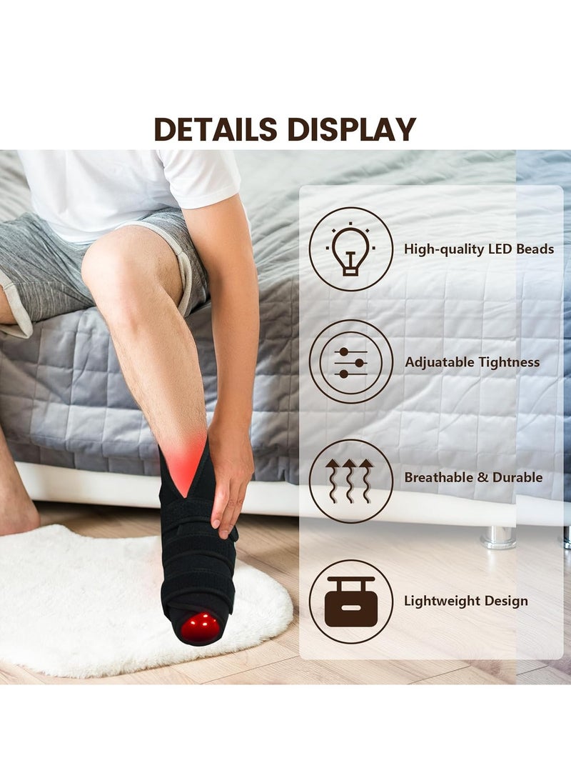 General Red Light Therapy Foot, 3-in-1 Chip 165 LED Red Light Therapy Shoelace Timer, 660nm and 850nm Near Infrared Red Light Devices for Ankles, Backs of Feet, Feet and Toes (Single)  - Image 5