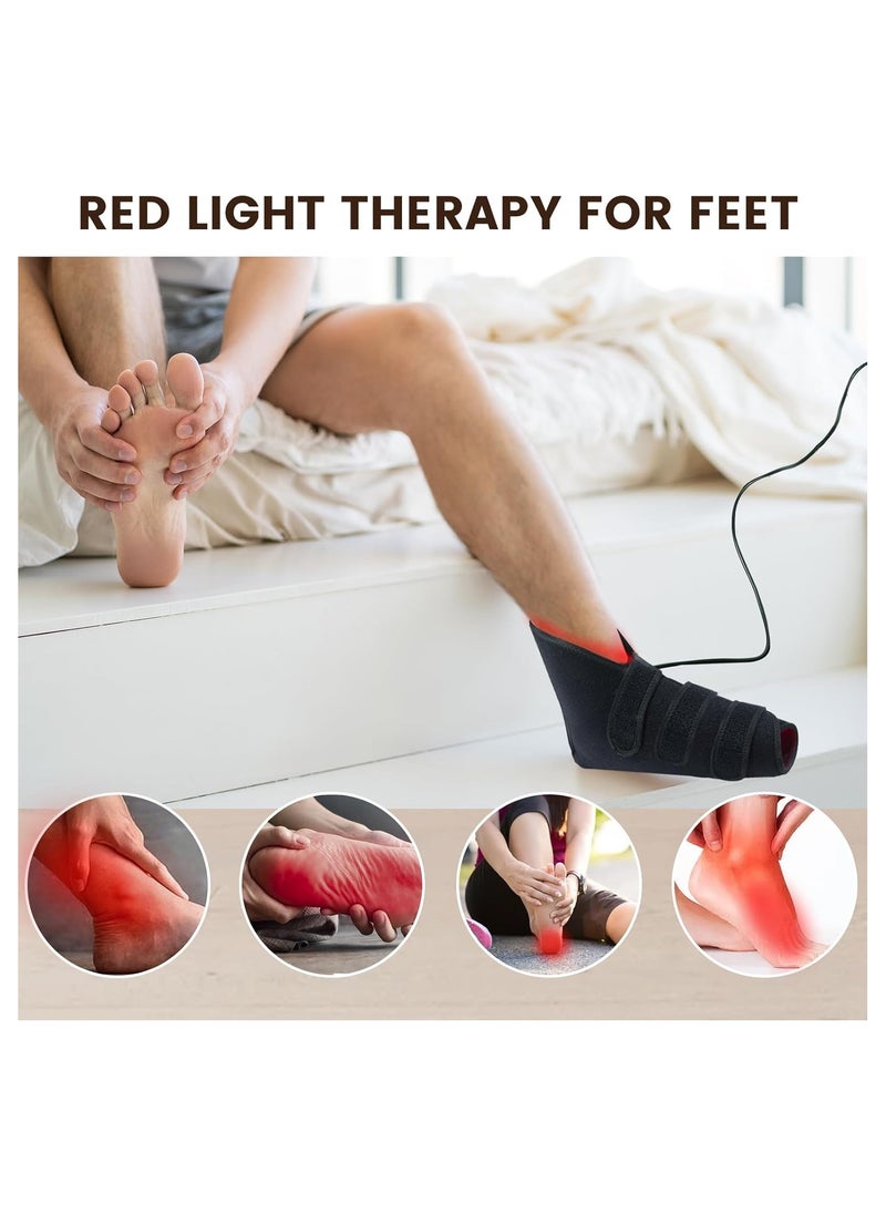 General Red Light Therapy Foot, 3-in-1 Chip 165 LED Red Light Therapy Shoelace Timer, 660nm and 850nm Near Infrared Red Light Devices for Ankles, Backs of Feet, Feet and Toes (Single)  - Image 4