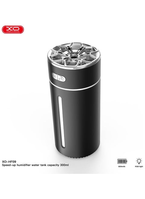 XO HF09 300ML RGB Light Car Air Purifier And Freshener Aromatherapy Diffuser Cool MistEfficient Air Freshener Portable For Car Home Office And Bedroom