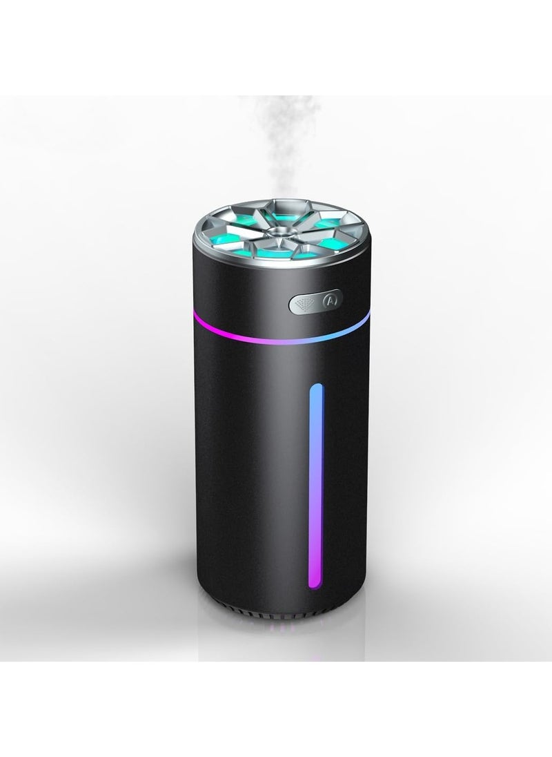 XO HF09 300ML RGB Light Car Air Purifier And Freshener Aromatherapy Diffuser Cool MistEfficient Air Freshener Portable For Car Home Office And Bedroom
