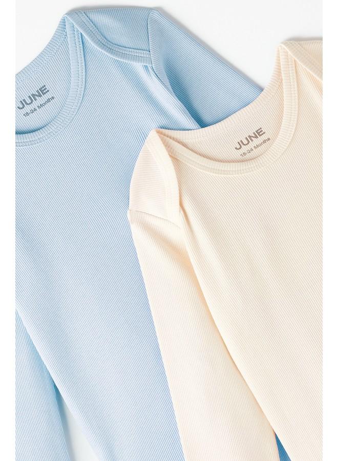 جون بودي سوت بأكمام طويلة بتصميم مموه قطعتين - يونيو - مينت وإكرو - Image 3