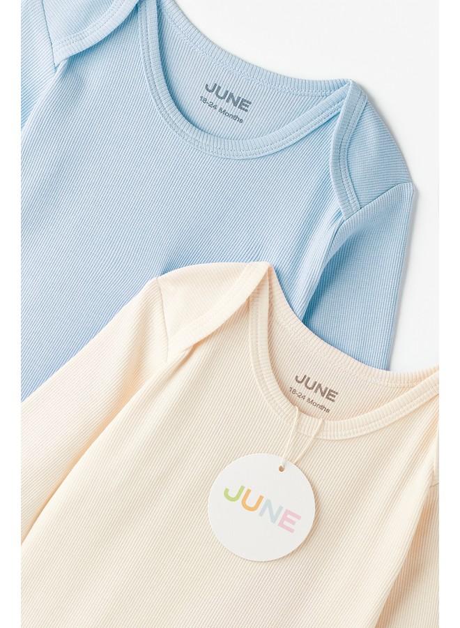 جون بودي سوت بأكمام طويلة بتصميم مموه قطعتين - يونيو - مينت وإكرو - Image 4