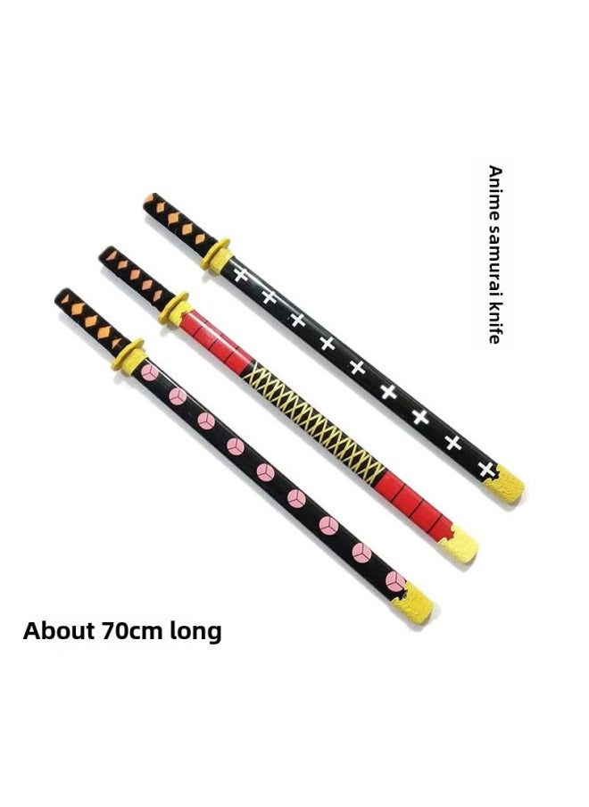 null - Dragon Sword Samurai Wooden Sword Shangfang Sword World First Sword Stall Selling Scenic Temple Fair Toys-Color:Retractable Sword Canvas Packing - Image 1