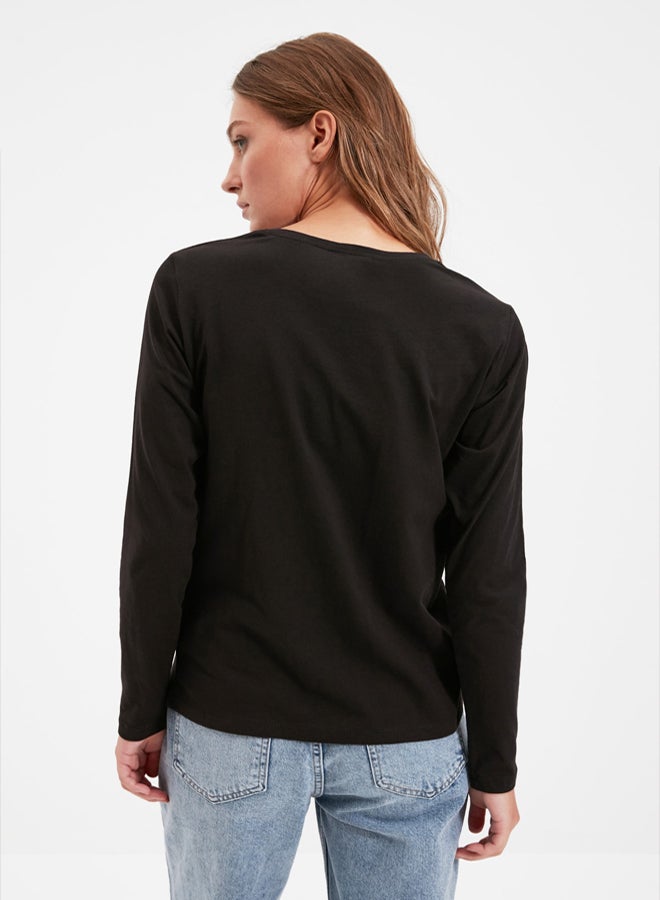 trendyol T-Shirt - Black - Standard - Image 5