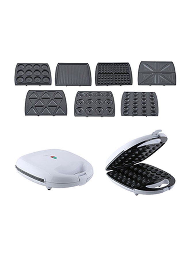 Alsaif 7-In-1 Electric Sandwich Maker 1400 W JN1924 White/Black - Image 1