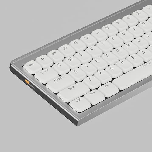 Sumgsn 112 Keys Low Profile Keycaps Doubleshot White Keycaps Set Fit for 60% 65% 75% 95% Low Switches Mechanical Keyboard - Image 1
