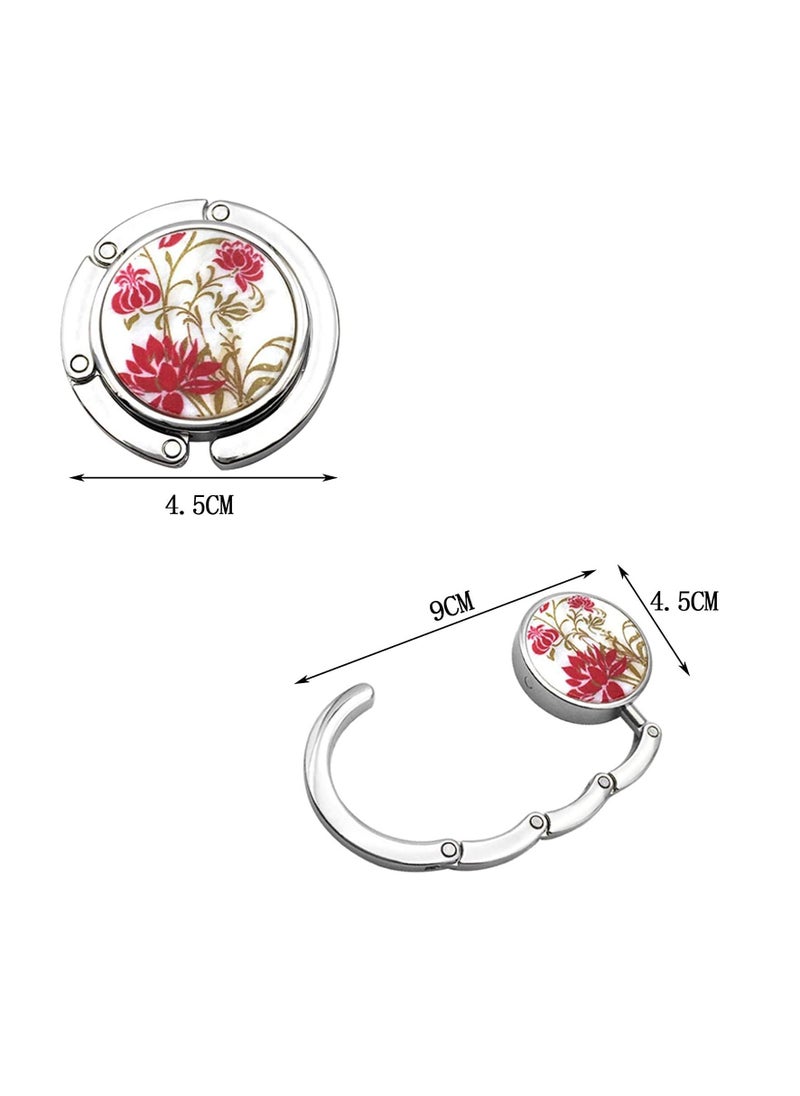 Excefore Handbag Hangers,Set of 4 Purse Hook for Table Handbag Storage Folding Decor Table Hook,Women's Bag Handbag Hanger Holder Mixed Color,1.77x3.54in  - Image 5