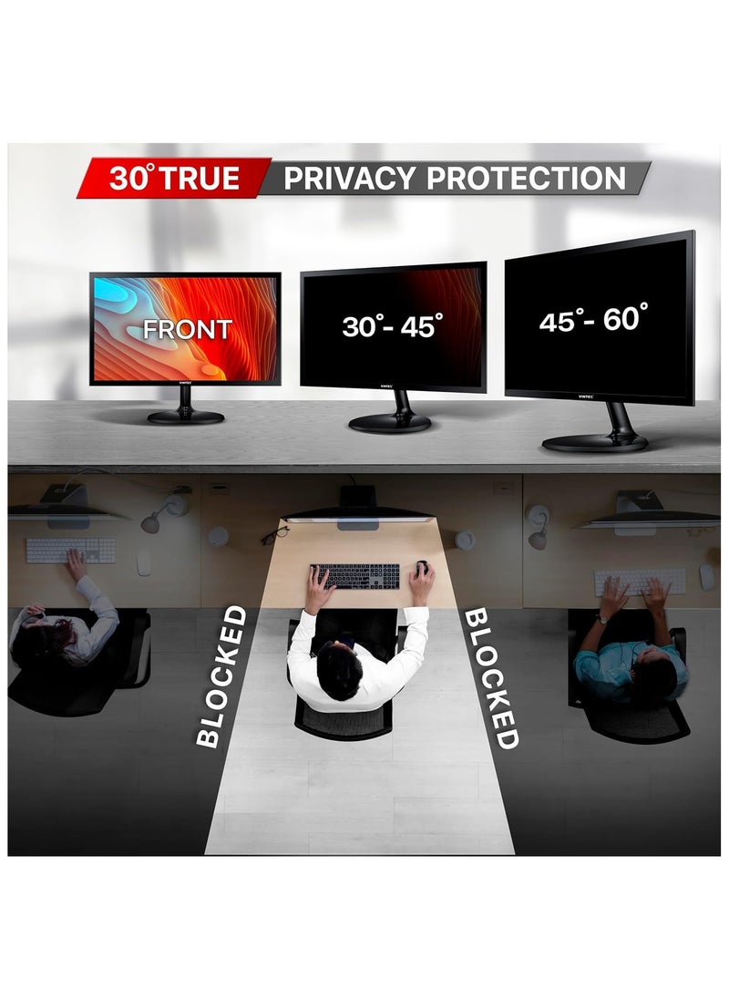 VINTEZ - VINTEZ 27 Inch Computer Privacy Screen Filter for Widescreen Computer Monitor - Anti-Glare - Anti-Scratch Screen Protector Film for Data Confidentiality - 16:9 Aspect Ratio - Image 1