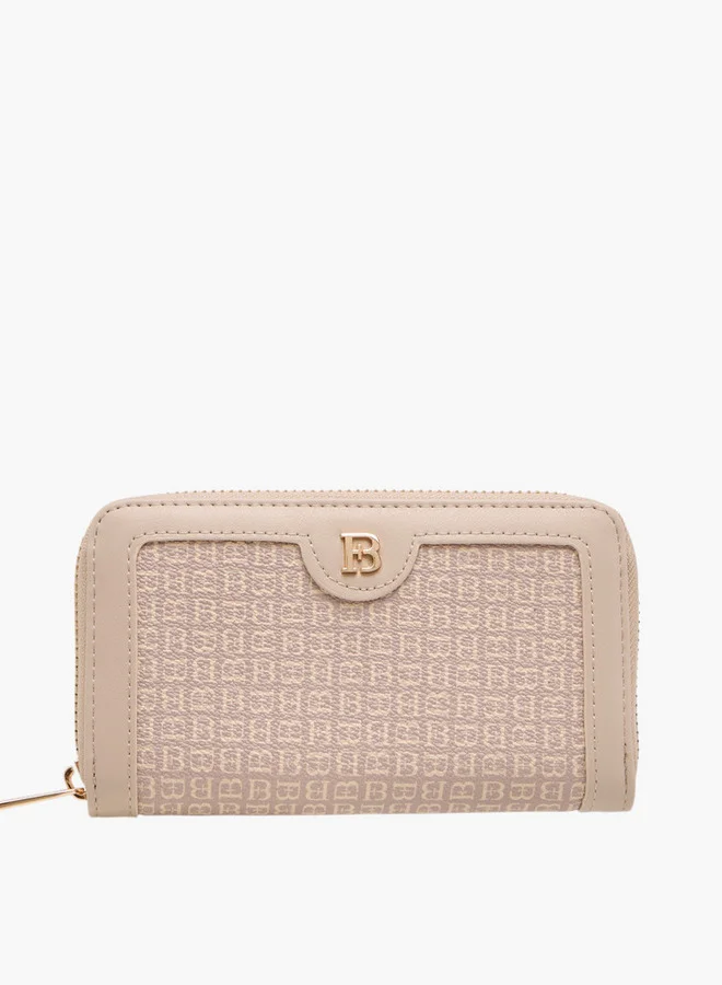 فلورا بيلا من شو إكسبرس Monogram Print Wallet with Zip Closure