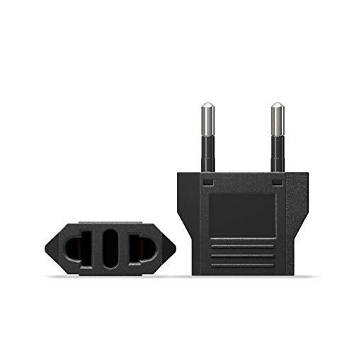Unidapt European Travel Plug Adapter Type C - 4 Pack, US to Europe Pin Converter for Italy, Spain, Germany, France & More - Reliable Power Outlet Adaptor for EU Travel, Compact & Safe Design, Black - Image 3