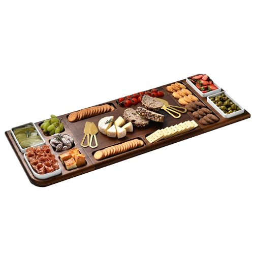 Shanik Shanik Premium Charcuterie Board  Magnetic Cheese and Meat DoubleSided Serving Tray and Cutting Board  Gift for Any Occasion Quality Assured Without Engraving 