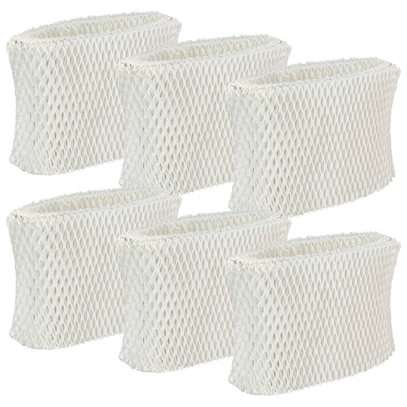 Funmit WF2 Humidifier Filter Replacement for Vicks Kaz Humidifier Starry Night Cool Mist V3500N V3700 V3100 V3900 Sunbeam 1118 1119 Honeywell HCM300T HCM350 WA8D Enviracaire ECM500 6 Pack