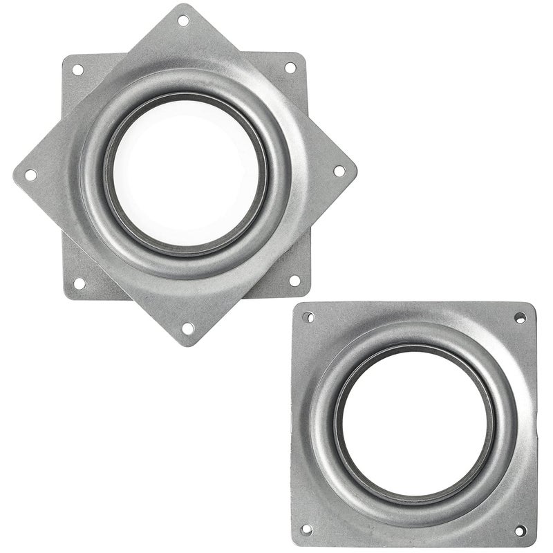 DMSTECH DMSTECH 2 Pack 375 Lazy Susan Turntable 300 LBS pounds Steel Ball Bearing Rotating Tray Strong Sturdy Table Cabinet Low Profile 