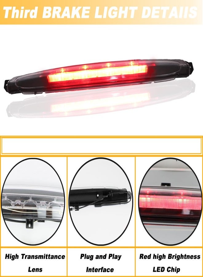 KEEGTBOX High Mount Stop Light LED Third Brake Light Fit For 2002-2009 Chevy Trailblazer GMC Envoy Rear 3rd Brake Lamp Buick Rainier Isuzu Ascender Oldsmobile Bravada Cargo Light(WHITE) - Image 3