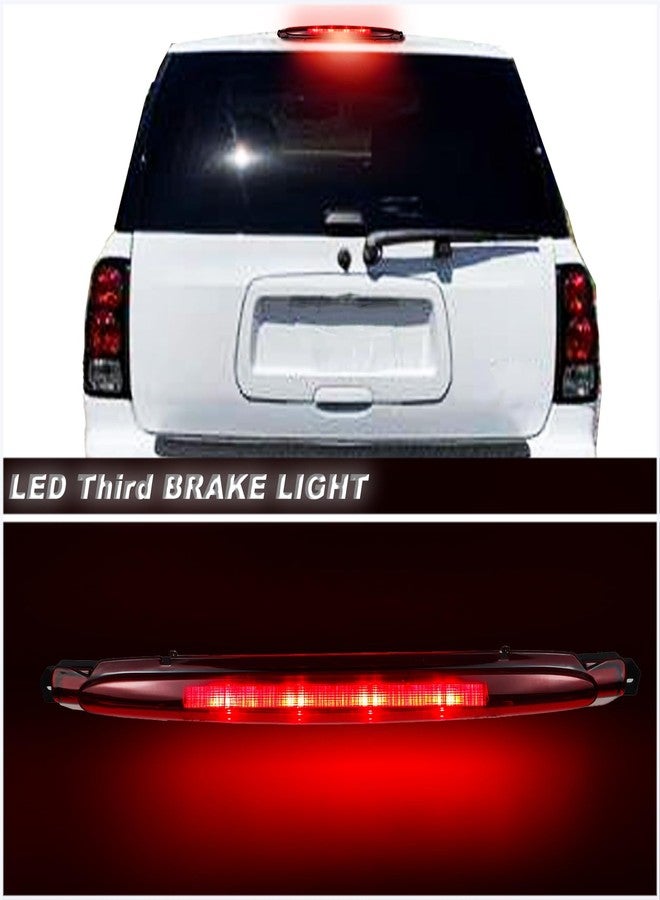 KEEGTBOX High Mount Stop Light LED Third Brake Light Fit For 2002-2009 Chevy Trailblazer GMC Envoy Rear 3rd Brake Lamp Buick Rainier Isuzu Ascender Oldsmobile Bravada Cargo Light(WHITE) - Image 2
