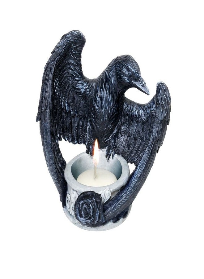 Alchemy Gothic Raven's Ward Tea Light Candle Holder - Image 2