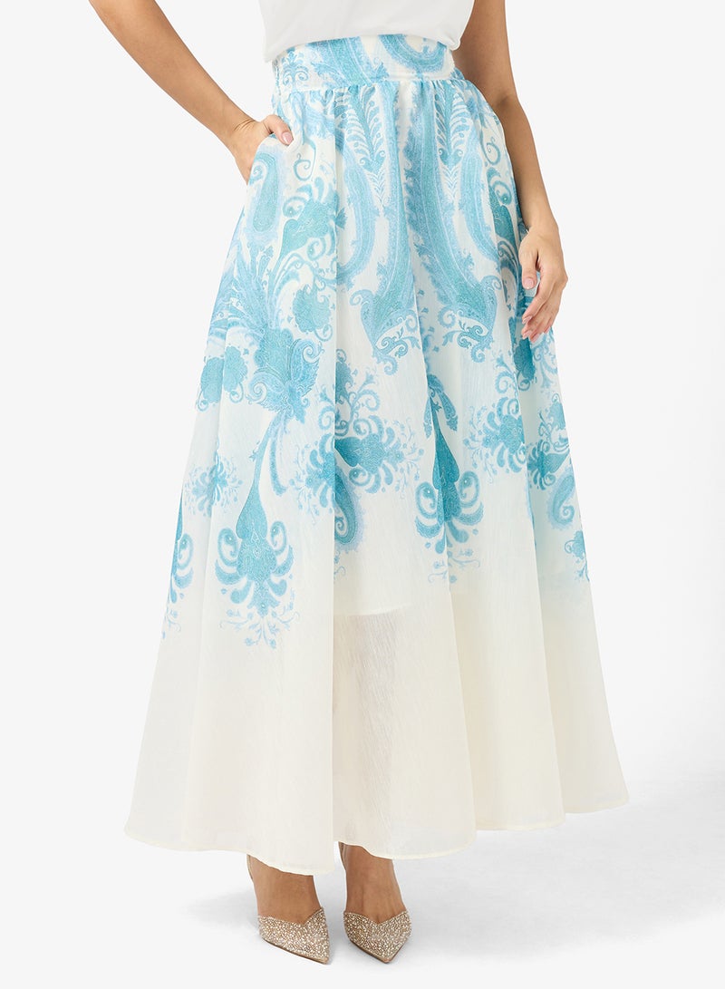 Khizana Monotonal Print Dress - Image 4