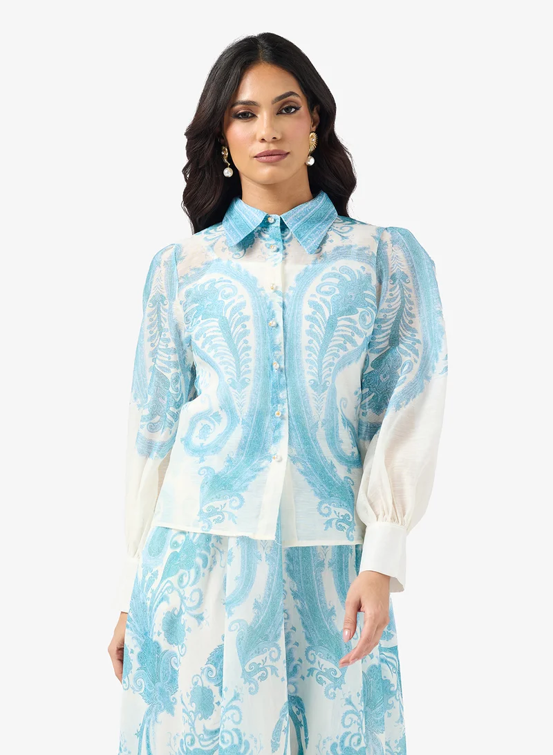 Khizana Monotonal Print Dress