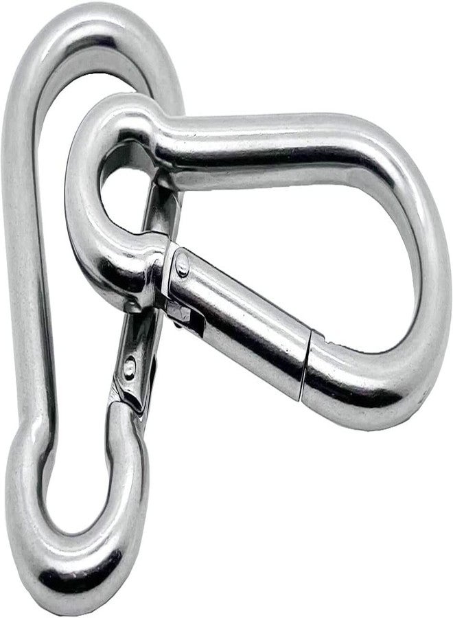 DIY Crafts 2x Pcs, M2, Carabiner Clip Spring-Snap Hook M2-M10 Heavy Duty Carabiner Clips for Keys Swing Set Camping Fishing Hiki(2x Pcs, M2) - Image 4