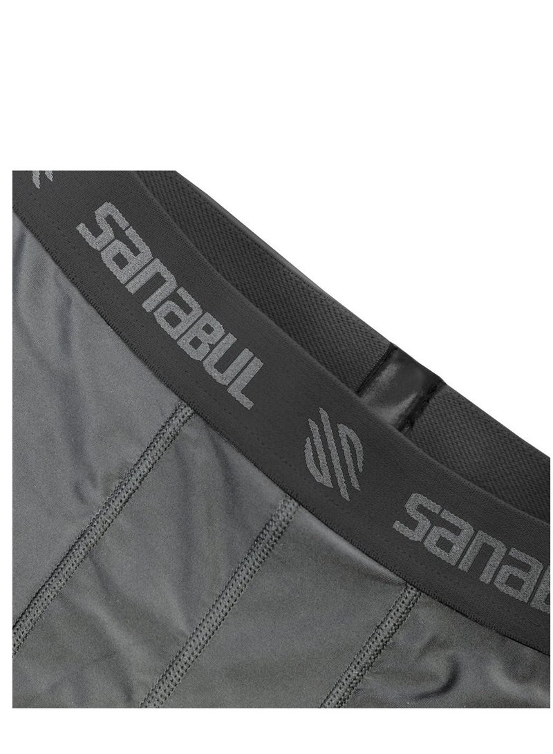 Sanabul  Menâ€™s Compression Shorts â€“ Medium Grey | Tailored Fit for Martial Arts, MMA & Boxing | Breathable, Athlete-Endorsed Performance Gear for Training & Recovery - Image 2