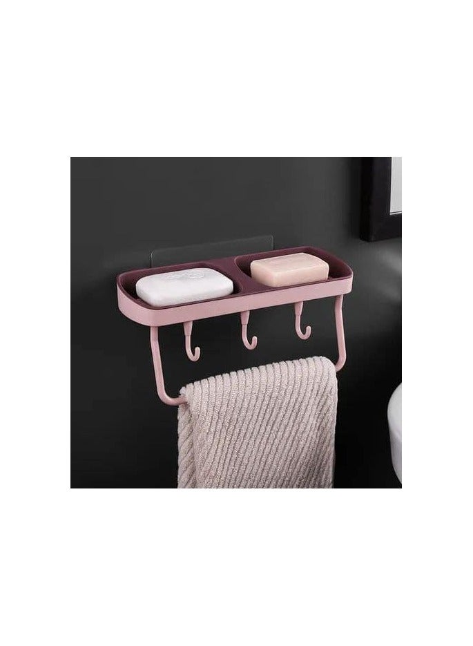 Multi colored soap  holder With a towel holder - Image 3