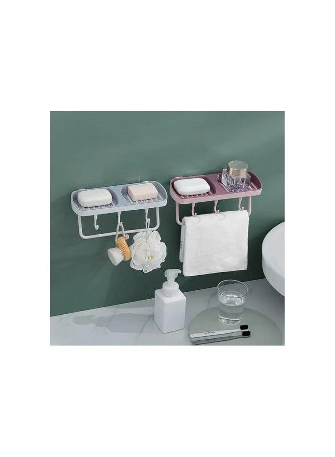 Multi colored soap  holder With a towel holder - Image 2
