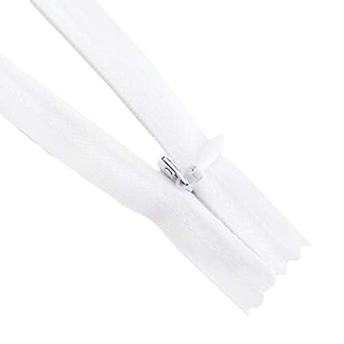 Seeking ROAM Invisible Zippers, Nylon Coil, #3, 2 Pieces (White, 18" inch) - Image 3