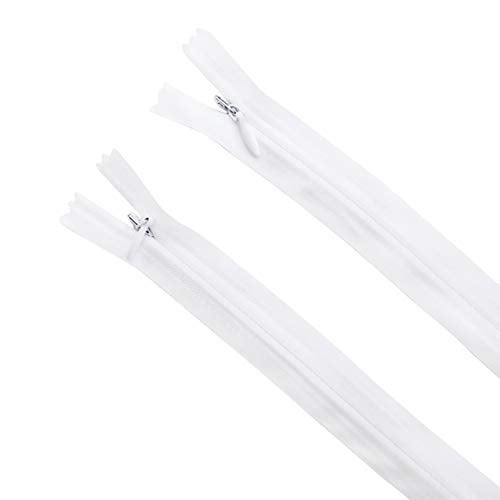 Seeking ROAM Invisible Zippers, Nylon Coil, #3, 2 Pieces (White, 18" inch) - Image 5