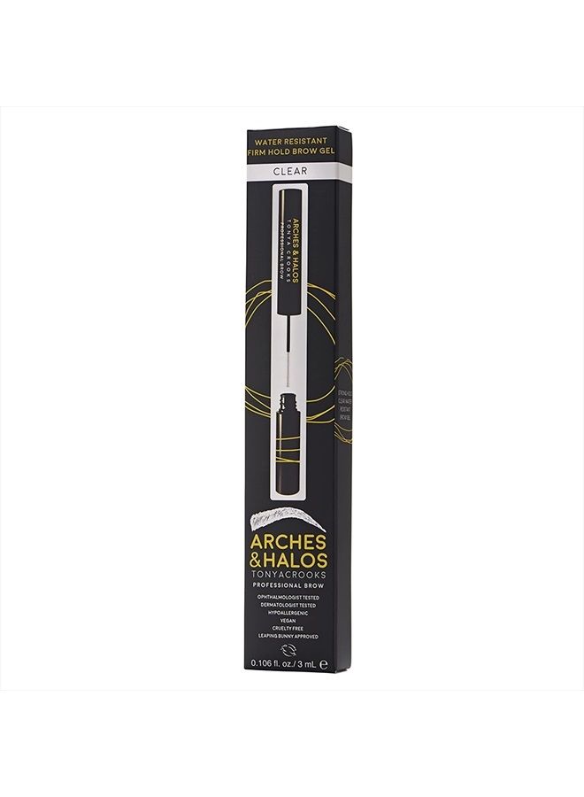 Arches & Halos Water Resistant Firm Hold Brow Gel - Clear - Waterproof Eyebrow Gel for Shaping and Styling - Quick-Setting, Long-Lasting Brow Sculpt - Soft, Lightweight, Non-Sticky Formula - 0.106 oz - Image 3