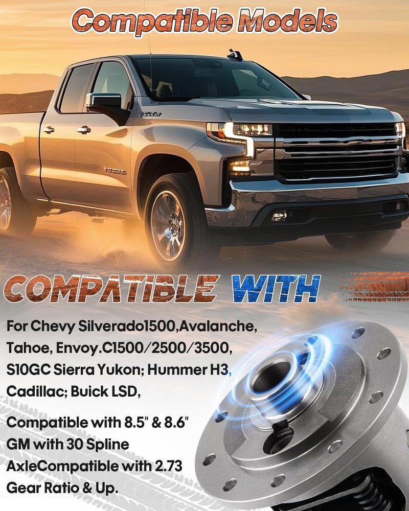 DOFOCH 19559-010 Limited-Slip Differential Locker for 8.5" 8.6" Posi Unit 30 Spline Axle 10 Bolts, 2.73-And-Up Ratio For Chevrolet Avalanche Silverado - Image 2
