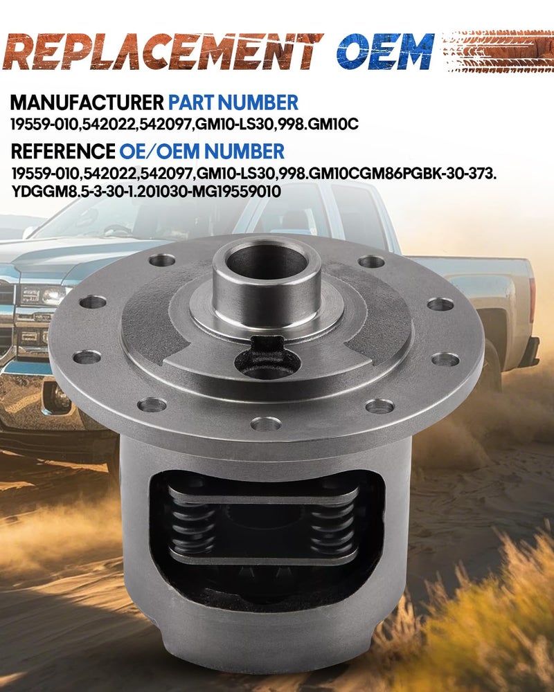 DOFOCH 19559-010 Limited-Slip Differential Locker for 8.5" 8.6" Posi Unit 30 Spline Axle 10 Bolts, 2.73-And-Up Ratio For Chevrolet Avalanche Silverado - Image 3